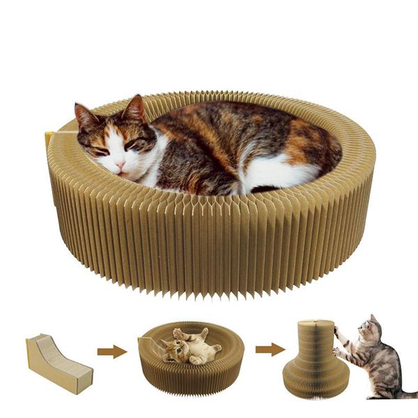 cat toys scratcher cardboard collapsible lounge bed interactive kitten scratching pad toy play pet products
cat toys scratcher cardboard collapsible lounge bed interactive kitten scratching pad toy play pet products