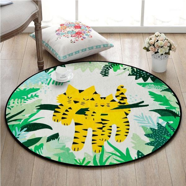 cartoon cute tiger round carpets tropical flower children play tent bedroom floor mat living room christmas tree carpet1
cartoon cute tiger round carpets tropical flower children play tent bedroom floor mat living room christmas tree carpet1