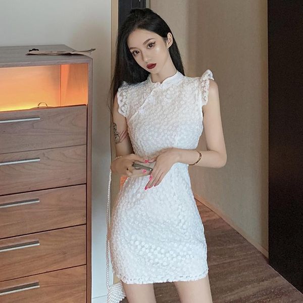 the 2020 summer chinese wind embroidery falbala temperament girl, Black;gray 
the 2020 summer chinese wind embroidery falbala temperament girl, Black;gray