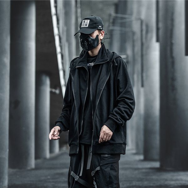 hip hop casual hooded overalls jackets coats men autumn japan style outerwear streetwear, Black
hip hop casual hooded overalls jackets coats men autumn japan style outerwear streetwear, Black