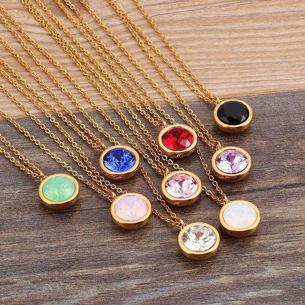 chokers stainless steel round cubic zirconia pendants necklace chain choker female wedding jewelry, Golden;silver
chokers stainless steel round cubic zirconia pendants necklace chain choker female wedding jewelry, Golden;silver