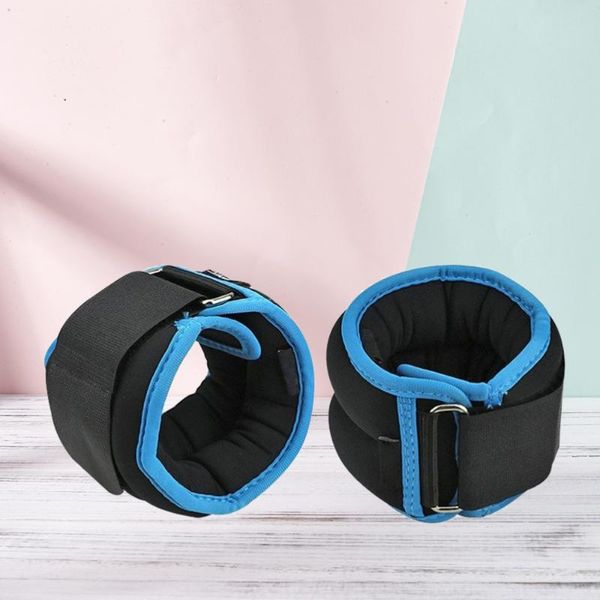 1 Pair 1kg Adjustable Weight Lifting Elastic Soft Pressurized Wristband Weight-bearing Sandbag Wrist Guard Sand Binding Wristban