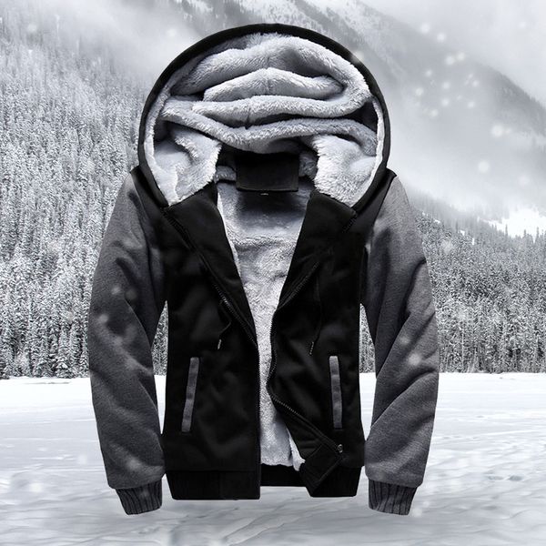 winter jacket men casual fleece warm hooded coats mens fashion outwear windbreaker thicken parkas brand clothes kg-11, Black
winter jacket men casual fleece warm hooded coats mens fashion outwear windbreaker thicken parkas brand clothes kg-11, Black