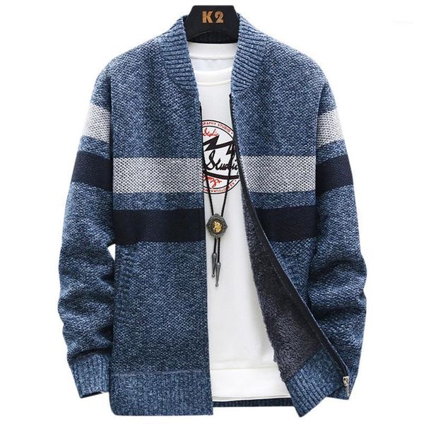 men jacket knitted coats striped color patchwork zip up cardigan coat winter knit sweater warm knitwear male jackets1, Black;brown
men jacket knitted coats striped color patchwork zip up cardigan coat winter knit sweater warm knitwear male jackets1, Black;brown