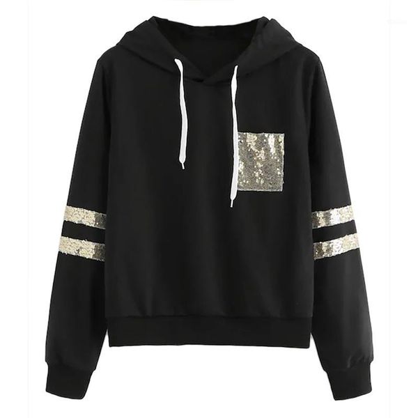 women's hoodies & sweatshirts hoodie autumn winter loose striped drawstring stitching pullover harajuku est plus size 20211, Black
women's hoodies & sweatshirts hoodie autumn winter loose striped drawstring stitching pullover harajuku est plus size 20211, Black