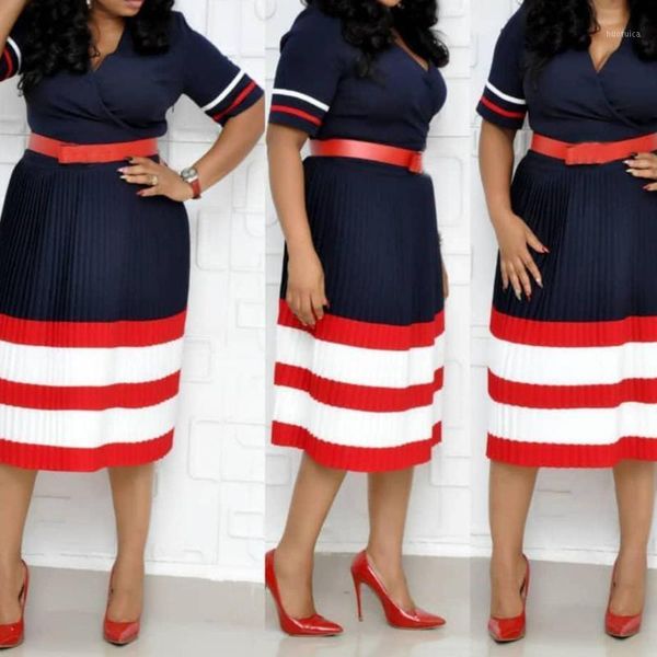 summer elegant women pleated dress 2020 african office lady midi dresses robe femme vestiods striped female a line dresses1, Black;gray
summer elegant women pleated dress 2020 african office lady midi dresses robe femme vestiods striped female a line dresses1, Black;gray