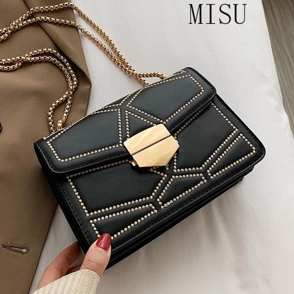 cross body rivet chain brand designer pu leather crossbody bags for women 2021 simple fashion shoulder bag lady luxury small handbags
cross body rivet chain brand designer pu leather crossbody bags for women 2021 simple fashion shoulder bag lady luxury small handbags