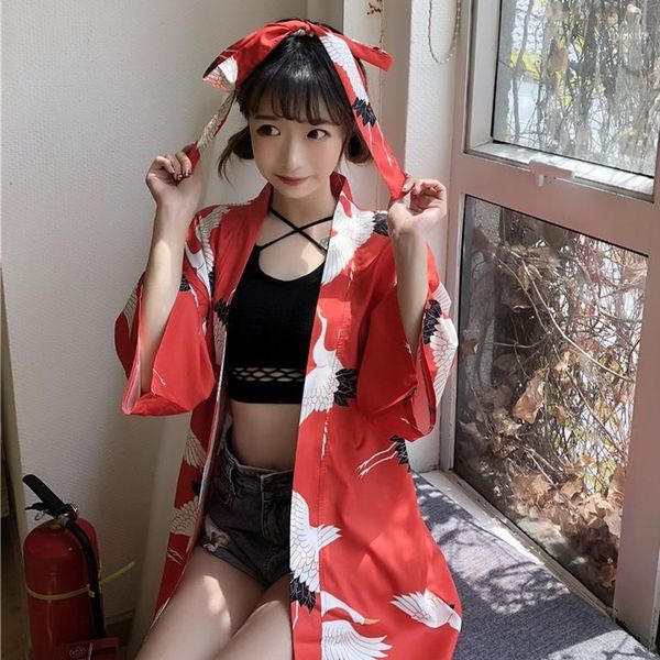 2019 summer new ulzzang harajuku shirt japanese kimono women sunscreen jacket chiffon printing loose retro blouse bathrobe1, White
2019 summer new ulzzang harajuku shirt japanese kimono women sunscreen jacket chiffon printing loose retro blouse bathrobe1, White