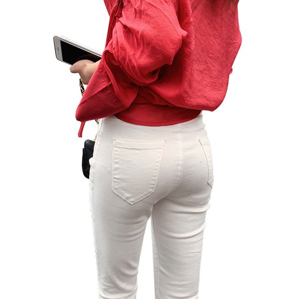 white nine-point women jeans high-waisted cotton casual versatile web celebrity pencil pants small leg pants leggings, Blue
white nine-point women jeans high-waisted cotton casual versatile web celebrity pencil pants small leg pants leggings, Blue