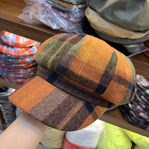 check jmx / scottish octagonal hat women travel in autumn and winter, Blue;gray
check jmx / scottish octagonal hat women travel in autumn and winter, Blue;gray
