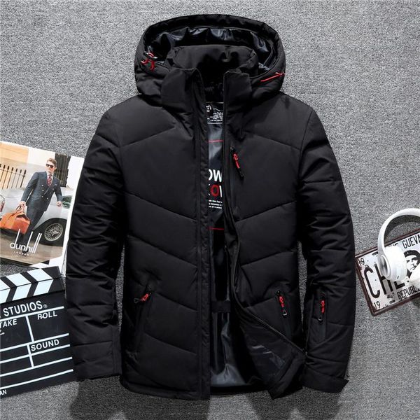 brand men's winter quality thermal thick coat hat detachable white duck down jacket for men warm windbreaker short down jacket, Black
brand men's winter quality thermal thick coat hat detachable white duck down jacket for men warm windbreaker short down jacket, Black
