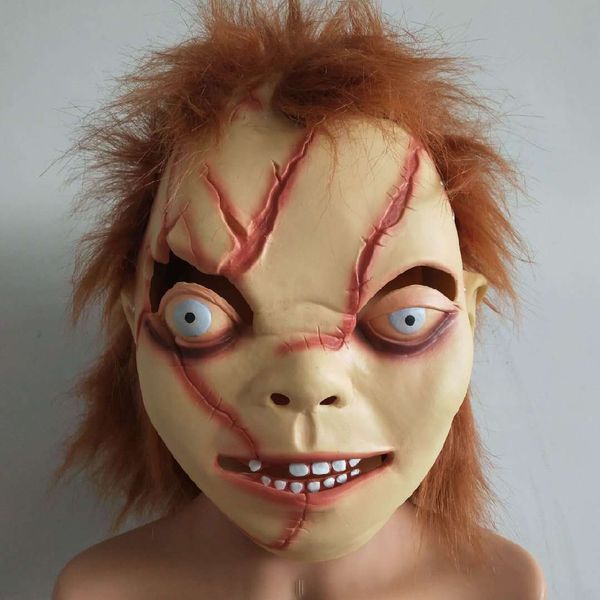 costume accessories chucky mask cosplay scary mascara halloween terror latex mask realistic chucky doll horror masks, Silver
costume accessories chucky mask cosplay scary mascara halloween terror latex mask realistic chucky doll horror masks, Silver