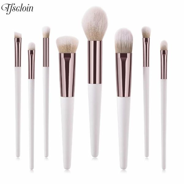makeup brushes 8pcs professional tool facial foundation powder contour concealer blusher blending cosmetic 
makeup brushes 8pcs professional tool facial foundation powder contour concealer blusher blending cosmetic