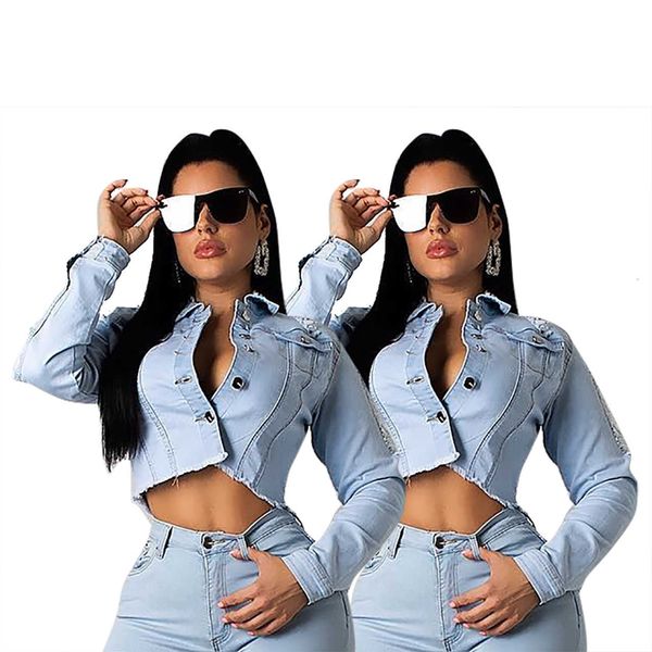 fnoce 2020 new women's ripped jean jackets fashion casual solid long sleeve backless slim hole hollow out short denim coats, Black;brown
fnoce 2020 new women's ripped jean jackets fashion casual solid long sleeve backless slim hole hollow out short denim coats, Black;brown