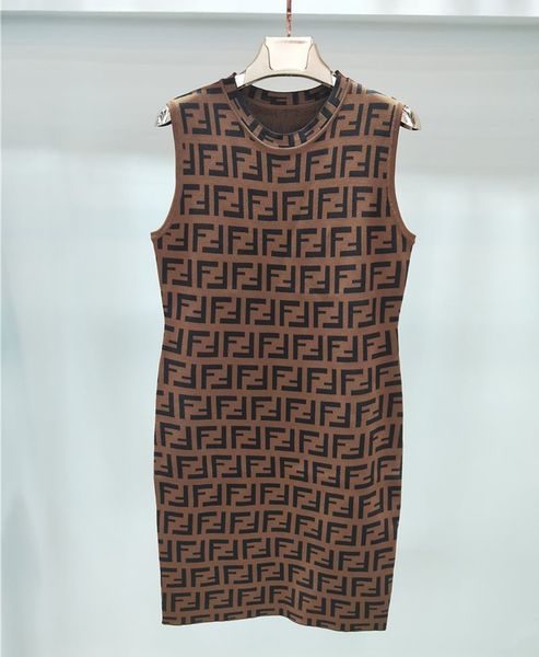 2020 new designer womens dresses european american fashion dress sleeveless jersey sweater dress letter printing ff dresses, Black;gray
2020 new designer womens dresses european american fashion dress sleeveless jersey sweater dress letter printing ff dresses, Black;gray