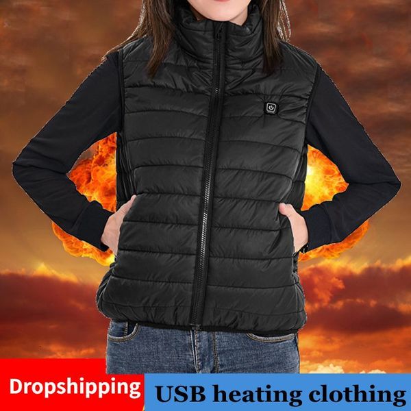 women autumn and winter usb electric heating vest adjustable temperature heating vest waistcoat heating warm jacke, Black
women autumn and winter usb electric heating vest adjustable temperature heating vest waistcoat heating warm jacke, Black
