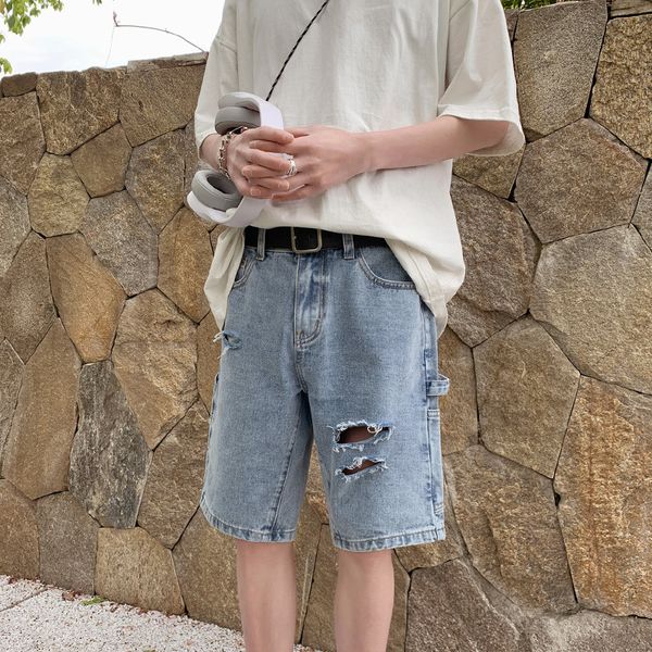 2021 the new summer denim torn shorts cotton pants straight at height thin knee breathable color jeans xxl 4jt2, Blue
2021 the new summer denim torn shorts cotton pants straight at height thin knee breathable color jeans xxl 4jt2, Blue