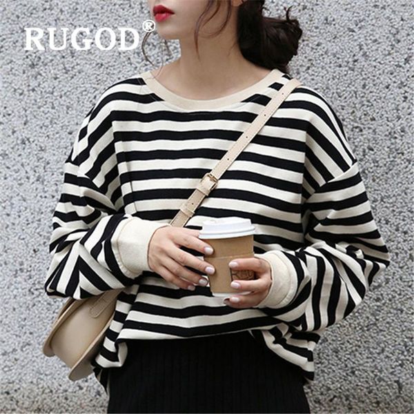 rugod 2020 spring striped sweatshirt women kipop oversiezd korean style streetwear loose elegant ladies korean chic cardigan, White
rugod 2020 spring striped sweatshirt women kipop oversiezd korean style streetwear loose elegant ladies korean chic cardigan, White