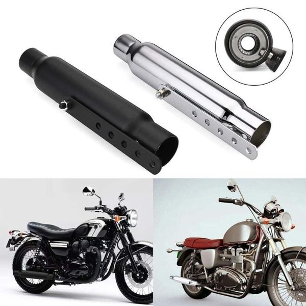 motorcycle cafe racer exhaust pipe for for atv with sliding bracket 35-43mm matte black silver universal muffler
motorcycle cafe racer exhaust pipe for for atv with sliding bracket 35-43mm matte black silver universal muffler