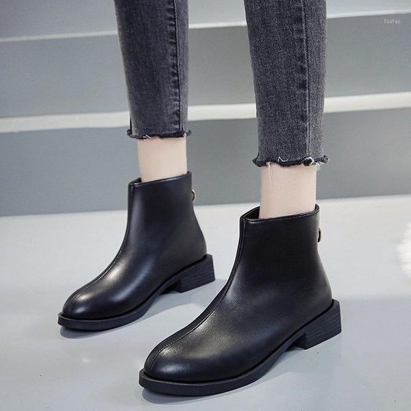 fashion women boots women half high heel adhesive leather round toe zipper add velvet 2020 new all-match ladies boots1, Black
fashion women boots women half high heel adhesive leather round toe zipper add velvet 2020 new all-match ladies boots1, Black