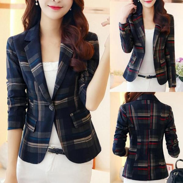 classic plaid chic autumn blazer jacket women streetwear long sleeves winter blazers coat female casual blazer woman, White;black
classic plaid chic autumn blazer jacket women streetwear long sleeves winter blazers coat female casual blazer woman, White;black