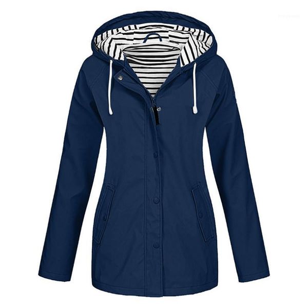 women solid rain jacket outdoor plus size 5xl waterproof hooded windproof raincoat female spring parkas outerwear kaban a401, Black
women solid rain jacket outdoor plus size 5xl waterproof hooded windproof raincoat female spring parkas outerwear kaban a401, Black