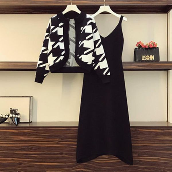 women's tracksuits autumn winter sweatsuits for women two piece set short cardigan coat + knitting dress suits fashion 2 sets lady outf, Gray
women's tracksuits autumn winter sweatsuits for women two piece set short cardigan coat + knitting dress suits fashion 2 sets lady outf, Gray