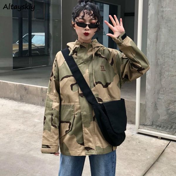 jackets women camouflage hooded zipper pockets casual loose korean style bf harajuku 2020 streetwear daily womens trendy fashion1, Black;brown
jackets women camouflage hooded zipper pockets casual loose korean style bf harajuku 2020 streetwear daily womens trendy fashion1, Black;brown