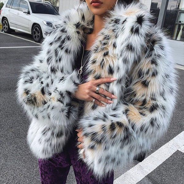lucyever fashion leopard faux jacket women streetwear turn-down collar warm plush coat korean style furry jackets1, Black
lucyever fashion leopard faux jacket women streetwear turn-down collar warm plush coat korean style furry jackets1, Black