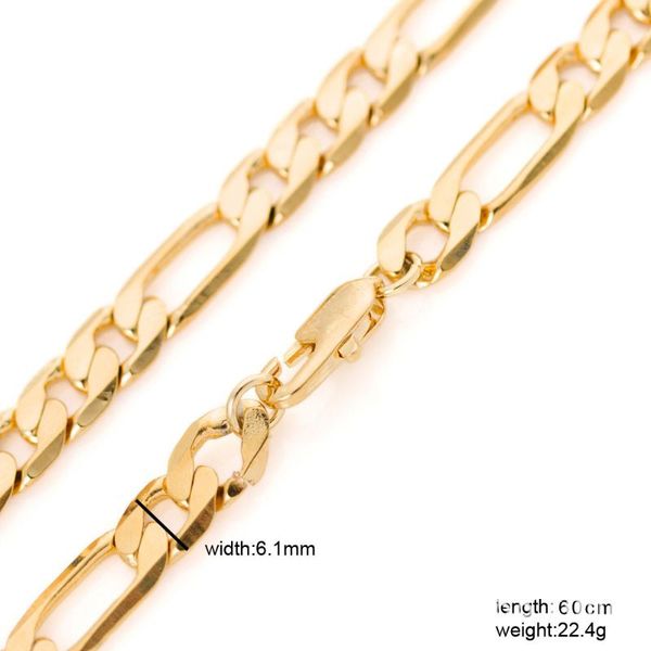 handsome gold filled "o" shape rock link figaro chain men's necklace length 23.6inch, Silver
handsome gold filled "o" shape rock link figaro chain men's necklace length 23.6inch, Silver