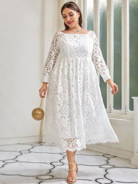 plus raglan sleeve lace dress t1e8#, Black
