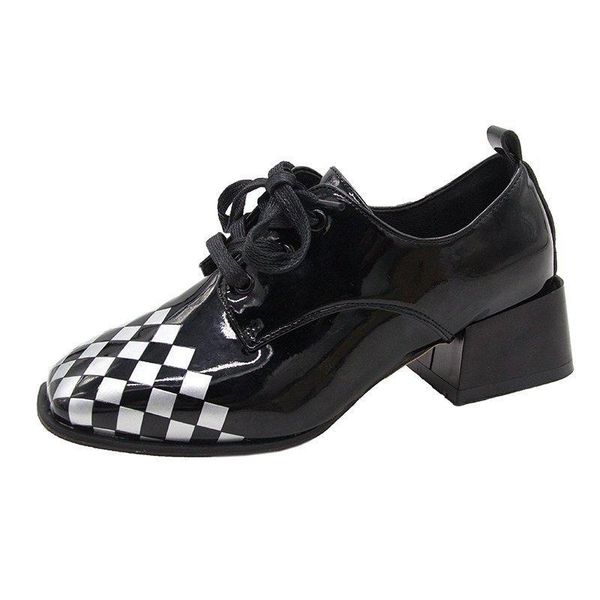 chunky leather shoes women ankle boots autumn thick high heel white black grid martin boots lace leather shoes boot size 35-40
chunky leather shoes women ankle boots autumn thick high heel white black grid martin boots lace leather shoes boot size 35-40