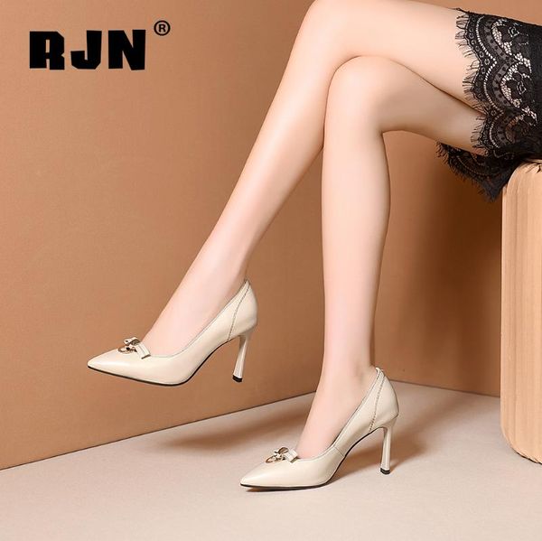 rjn new fashion handmade women's shoes autumn simple thin heel pointed sheepskin pumps mature women's shoes with metal bow ro393, Black
rjn new fashion handmade women's shoes autumn simple thin heel pointed sheepskin pumps mature women's shoes with metal bow ro393, Black
