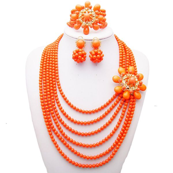 yulaili orange african beads bridal jewelry sets flower shape necklace earrings bracelet for women party wedding engagement jewellery, Black
yulaili orange african beads bridal jewelry sets flower shape necklace earrings bracelet for women party wedding engagement jewellery, Black