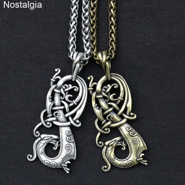nostalgia the ringerike dragon pendant necklace viking scandinavian norse pagan knot charms jewelry, Silver
nostalgia the ringerike dragon pendant necklace viking scandinavian norse pagan knot charms jewelry, Silver