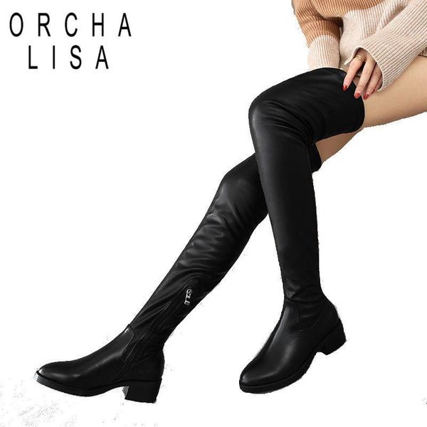 orcha lisa genuine cow leather boots for women over the knee round toe plus size 32-43 zipper winter boots botas feminina j345, Black
orcha lisa genuine cow leather boots for women over the knee round toe plus size 32-43 zipper winter boots botas feminina j345, Black