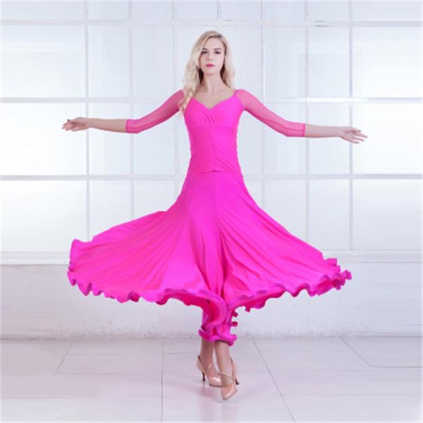 5 colors red women modern waltz tango smooth ballroom dance dress standard ballroom dress long sleeve dance clothing, Black;red
5 colors red women modern waltz tango smooth ballroom dance dress standard ballroom dress long sleeve dance clothing, Black;red