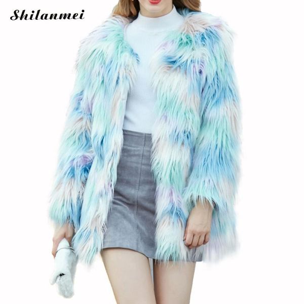 women's fur & faux skyblue long coat women high fashion winter jacket korean style fluffy plus size 3xl, Black
women's fur & faux skyblue long coat women high fashion winter jacket korean style fluffy plus size 3xl, Black