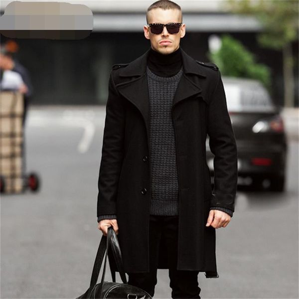 men's woolen coat, new arrivals in winter, new style epaulettes long trench coat, slim black woolen coat
men's woolen coat, new arrivals in winter, new style epaulettes long trench coat, slim black woolen coat