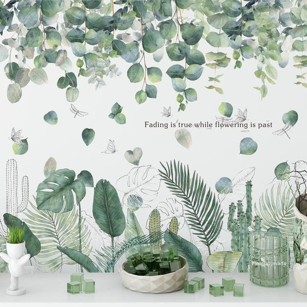 18 styles green leaf wall stickers for living room bedroom sofa background wall decor tropical plants decal home decoration1
18 styles green leaf wall stickers for living room bedroom sofa background wall decor tropical plants decal home decoration1