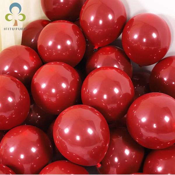 20/10pcs 10inch dark red latex balloons double layer balloons wedding decorations helium globos birthday party decorations gyh 
20/10pcs 10inch dark red latex balloons double layer balloons wedding decorations helium globos birthday party decorations gyh