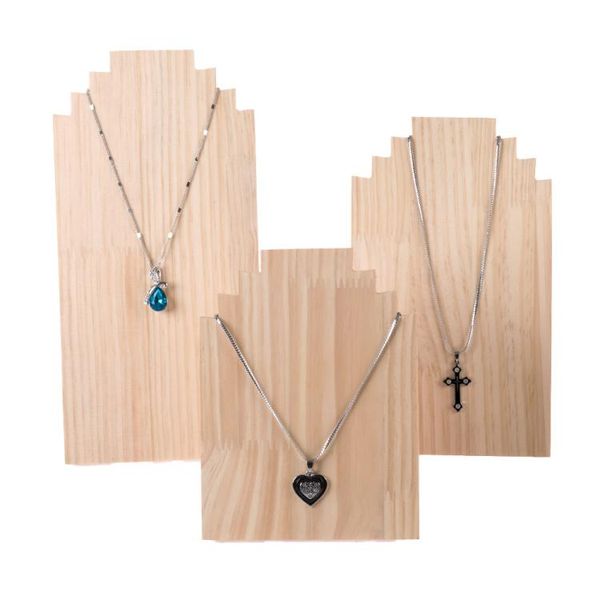 counternatural timber color fashion 3 slot wood jewelry necklace display stand holder, Pink;blue
counternatural timber color fashion 3 slot wood jewelry necklace display stand holder, Pink;blue