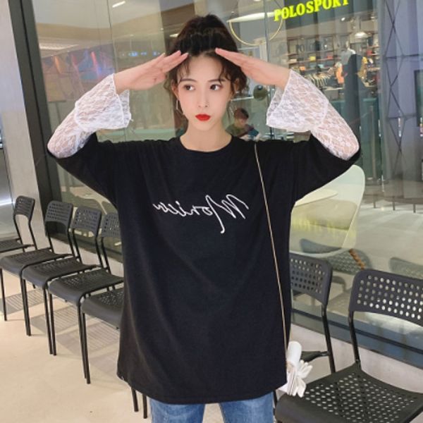 6535 combed cotton lace stitching fake embroidered lacelace lacetwo t-shirts long sleeve autumn 2020 embroidered loose oversized women, White
6535 combed cotton lace stitching fake embroidered lacelace lacetwo t-shirts long sleeve autumn 2020 embroidered loose oversized women, White