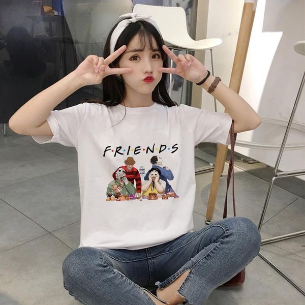 2021 funny terror villain friends movie hipster t shirt o-neck short sleeve aesthetic plus size graphic fashion, White
2021 funny terror villain friends movie hipster t shirt o-neck short sleeve aesthetic plus size graphic fashion, White