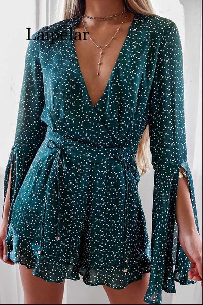 polka dots playsuit for women flared sleeves ruffle hem v neck rompers chic 2020 spring summer jumpsuit, Black;white
polka dots playsuit for women flared sleeves ruffle hem v neck rompers chic 2020 spring summer jumpsuit, Black;white