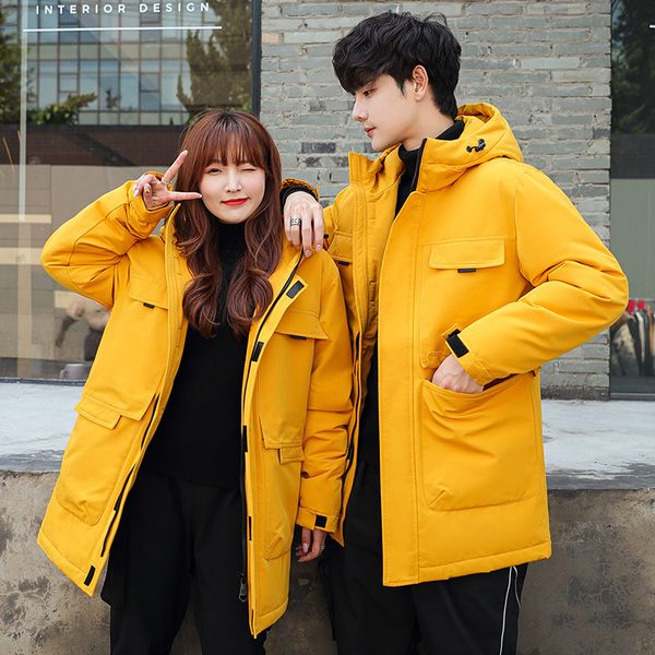 2020 winter new lovers' work down men's thickened goose windproof jacket cotton clothes trendy women, Black;brown
2020 winter new lovers' work down men's thickened goose windproof jacket cotton clothes trendy women, Black;brown