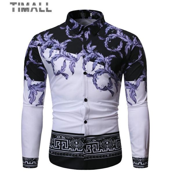 timall мода шить дизайн простой повседневный color matching отворотом для мужчин с длинными рукавами цветок рубашка chemise homme social men, White;black
timall мода шить дизайн простой повседневный color matching отворотом для мужчин с длинными рукавами цветок рубашка chemise homme social men, White;black