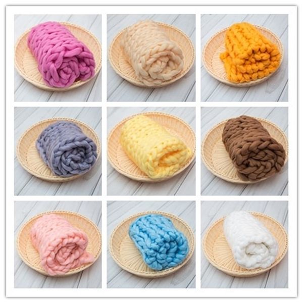 hand knitting soft baby wool chunky blanket basket filler newborn pgraphy props accessories y201009
hand knitting soft baby wool chunky blanket basket filler newborn pgraphy props accessories y201009