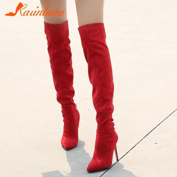 boots 2021 arrivals female shoes slip-on over-the-knee booties pointed toe thin high heels stretch woman, Black
boots 2021 arrivals female shoes slip-on over-the-knee booties pointed toe thin high heels stretch woman, Black