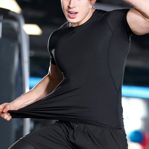 man's t-shirt quick dry gym male sportswear compression fitness running sport shirt men1, Black;blue
man's t-shirt quick dry gym male sportswear compression fitness running sport shirt men1, Black;blue